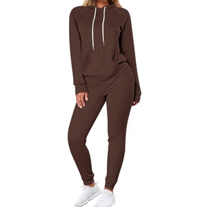 Nouveauté : Ensemble de survêtement deux pièces pour femme – Pull à capuche à manches longues et pantalon de jogging – Tenue décontractée - Product Image 1