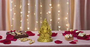 Kubera de latón hecho a mano/estatua de Kuber Maharaj/ídolo para el éxito y la riqueza para el hogar y la Oficina artículos decorativos artesanía de Metal - Product Image 6