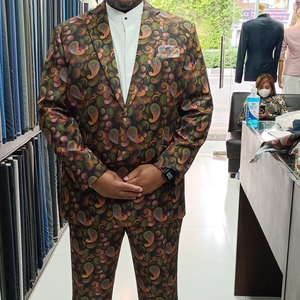 Styloscollection sur mesure 100% costumes d'affaires pour hommes en laine MTM 186 # plissé simple boutonnage pour les occasions de bureau Sukhumvit - Product Image 2