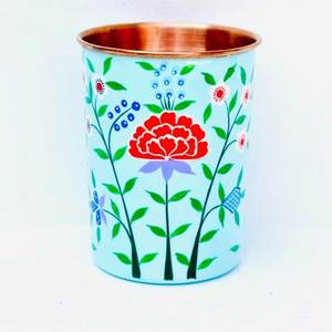 Handmade Premium Quality Bee <b>Glass</b> <b>Tumblers</b> Indian Barware Metal Drinking <b>Glasses</b> Eco-Friendly for Home Use - Product Image 1