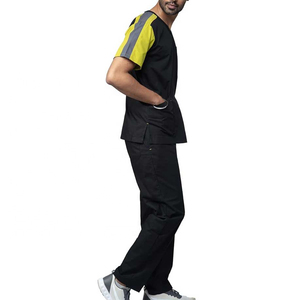 2025 amical multi poche docteur gommage costume en gros vêtements de travail docteur été hommes gommage costume - Product Image 2