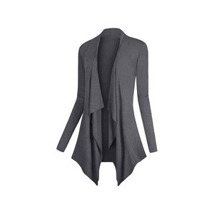 Vente en gros Sweats à capuche longs personnalisés doux pour femmes Robe à capuche à logo imprimé Sweat à capuche à manches longues - Product Image 5