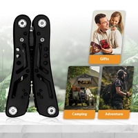 Kit d'outils de survie multifonctionnel 23 en 1, équipement de travail avec lime, ouvre-bouteille, pinces de qualité bricolage pour le camping