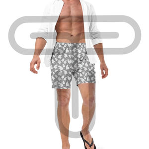 Pantalones cortos de surf de verano de calidad superior para hombres, pantalones cortos de entrenamiento de playa personalizados, logotipo frontal, diseño deportivo fino hecho en fábrica - Product Image 3