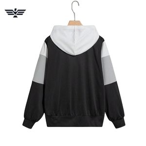 Sudadera con capucha de invierno para hombre 2025, de poliéster/algodón, transpirable, con cremallera, patrón liso, tela de alta calidad, 300g, venta al por mayor, MOQ bajo, muestra - Product Image 3