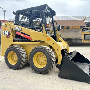 รถตักล้อยางขนาดเล็ก CAT 216B3 รุ่นดั้งเดิม เครื่องจักรก่อสร้างขายดี พร้อมหัวตักด้านหน้า รถตักล้อยางแคท ราคาดี - Product Image 1