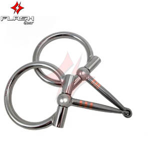High Quality Custom Horse Bit Waterford Steel Joint D-<b>Ring</b> with French Link Stainless Steel Western Dutch Gag Bit breeches - Product Image 4
