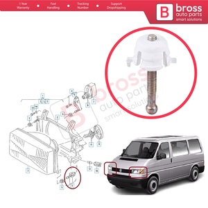 BHL59 Front Headlight Adjusting Screw for Transporter T4 Caravelle 7D 70 Bus Van Box Platform 1990-2004 701941141A - Product Image 5
