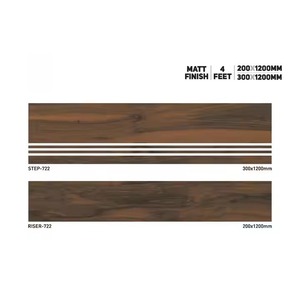 Vistaar Finition mate Étape antidérapante 300x1200mm Riser 200x1200mm Carreaux de porcelaine Carrare 11mm - Product Image 5