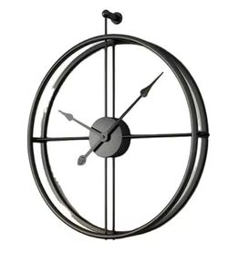 Horloge murale moderne décorative surdimensionnée avec roue de bateau, ornement mural suspendu, horloge murale d'intérieur en verre pour bureau à domicile - Product Image 2