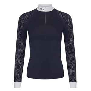 New Arrival Custom Women <b>Equestrian</b> Durable Short Sleeve Top Stylish Long Sleeves Horse Riding Show Shirt - Product Image 4