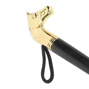 H.M.A Handicrafts Chausse-pied en laiton massif écologique avec poignée décorative au design Art déco Poignée en bois pour un port facile des chaussures - Product Image 4