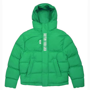 แจ็คเก็ตพัฟเฟอร์ผ้าแคนวาสพิมพ์ลายตามสั่งสำหรับผู้ชาย พร้อมโลโก้แบบกำหนดเอง กันน้ำและแบบกลับด้านได้สำหรับฤดูหนาว - Product Image 5