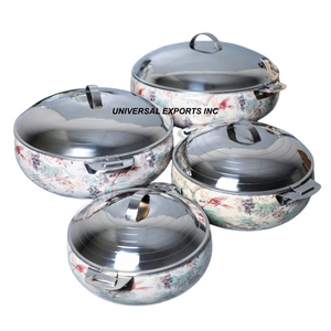 Calentador de alimentos de acero inoxidable, hecha a mano cazuela de calidad superior, diseñador de lujo más vendido, nueva olla caliente de metal elegante al por mayor - Product Image 3