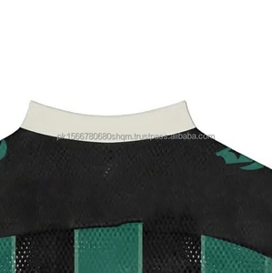 Camisetas de fútbol de malla OEM ODM con logotipo personalizado clásico, camiseta de fútbol de malla recortada transpirable, camiseta de fútbol cuadrada de gran tamaño - Product Image 5