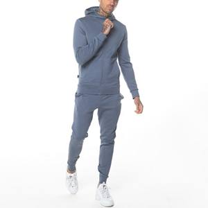 Ensemble d'hiver 2 pièces pour hommes Pantalon de survêtement vierge à jambe droite et ensemble sweat à capuche zippé Logo personnalisé unisexe Tracksuits Streetwear en polaire - Product Image 3