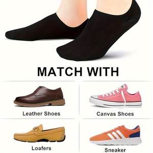 Men's Breathable Deodorant <b>Low</b> <b>Cut</b> Ankle <b>Socks</b> 10/20/30/40/50 Pairs-Sweat Wicking Comfortable Summer Wear - Product Image 5