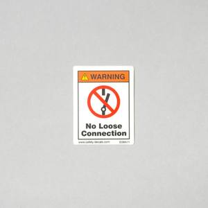 Etiqueta de Advertencia de Seguridad Adhesiva Resistente al Calor y a los Arañazos, Prohibida la Conexión Suelta, para el Control de Instalaciones Eléctricas - Product Image 2
