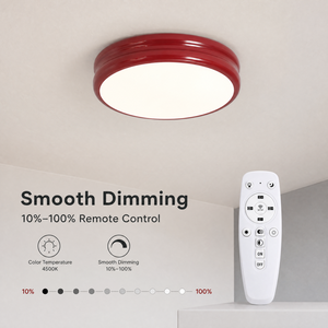 <b>Modern</b> Round Ultra Slim Acrylic Iron Dimmable <b>LED</b> <b>Ceiling</b> <b>Light</b> With Remote For Living Room Bedroom 100W Tri Color - Product Image 4