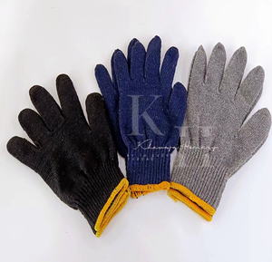 ถุงมือผ้าฝ้ายระบายอากาศได้ดี, ถุงมือถักป้องกันงานในร่มและถุงมือทำสวนสีทึบสำหรับใช้งานทั่วไป - Product Image 6