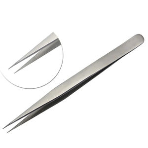 Professional Master Craft <b>Eyelash</b> Extension Tweezers Stainless Steel Precision <b>Application</b> in Gray Rocks - Product Image 2