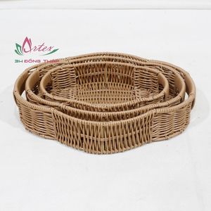 Artex Dong Thap Hot Selling Oval Shape PP <b>Plastic</b> Storage Tray Fruit Vegetable Candy Snacks Home Organization Tray - Product Image 2