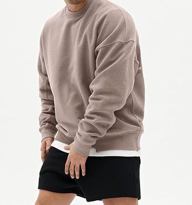 เสื้อฮู้ดดี้โอเวอร์ไซส์แบบเรียบง่าย สกรีนโลโก้ตามสั่ง เป็นมิตรต่อสิ่งแวดล้อม ระบายอากาศได้ดี สำหรับผู้ชาย ผ้าหนา โพลีเอสเตอร์/คอตตอน/ไนลอน 3 มิติ สำหรับเสื้อสเวตเชิ้ต - Product Image 1