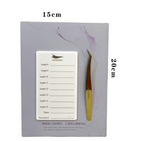 Nouvel Arrivage Extensions de Cils Magnétiques Grand Colle Adhésive Porte-Palette Carrelage Plateau Organisateur Acrylique Lash Display Plate Board