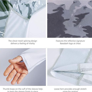 Camisas de pesca de poliéster 100% de alta calidad, ropa de pesca transpirable de secado rápido, camisas de pesca - Product Image 6