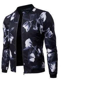 Chaqueta Bomber de Lona Estilo Original Personalizada para Hombre, Impermeable, Moderna, con Cuello Alto y Logotipo Frontal - Product Image 3