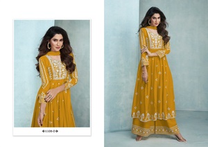 ผ้าเรยอนวิสโคสแท้ พร้อมงานปักหนัก คุर्ติส ดีไซน์ล่าสุด ขายส่ง สไตล์ดั้งเดิม ผ้าไลคร่าเย็บสำเร็จ - Product Image 5