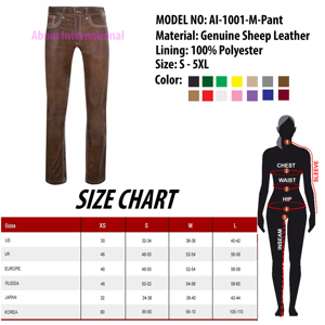 กางเกงหนังวัวสำหรับผู้ชายแบบสั่งทำ - Product Image 6