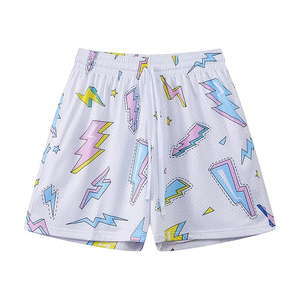 Pantalones Cortos Deportivos para Hombre, Estilo Urbano, para Gimnasio y Running, de Secado Rápido, Transpirables, de Malla, 100% Poliéster, Cintura Elástica, Logotipo Personalizado - Product Image 5