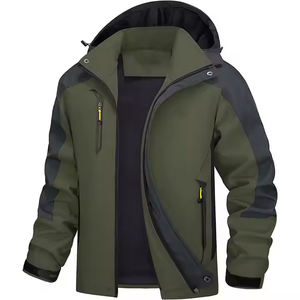 Veste Safari d'hiver pour adultes Soft Shell avec fermeture à glissière Motif imprimé en micropolaire tissée - Product Image 5