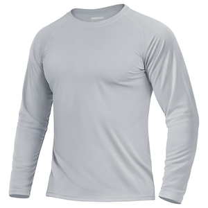 Haut de sport respirant anti-UV en polyester et élasthanne pour homme 2025, logo personnalisé, conçu par Tenzo Int'l, confort actif, écologique, rashguard - Product Image 3