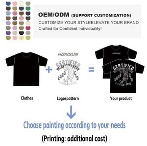 Comprar al por mayor de la mejor calidad de moda holgado de gran tamaño serigrafiado camisetas para las mujeres personalizables camisetas para las mujeres - Product Image 5