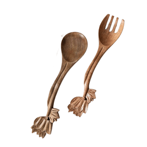 Ensemble de 4 ustensiles de cuisine en bois de haute qualité comprenant des cuillères assiette du Vietnam pratique pour la cuisine à domicile quantité minimale de commande 100 pièces - Product Image 3