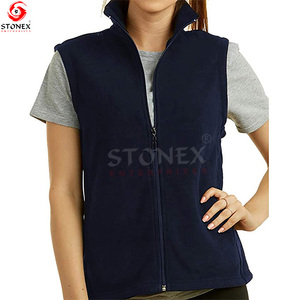 Venta al por mayor de ropa de invierno con logotipo personalizado Chaleco de lana polar de invierno para mujeres - Product Image 2