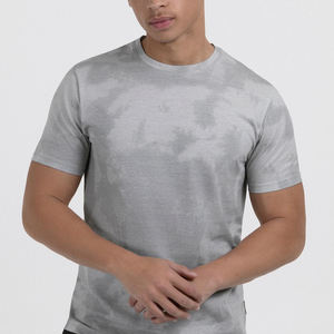 Camiseta de Manga Corta para Hombre, Corte Ajustado, Lisa, Estilo Urbano, Transpirable, 100% Algodón, Estampado Personalizado - Product Image 2