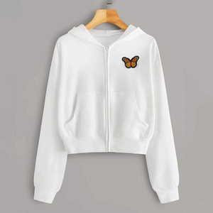 Jersey liso informal de manga larga para mujer de talla estadounidense personalizada, sudadera holgada ligera con bolsillo para correr en invierno - Product Image 5