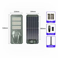 Nouvelle Lampe Solaire LED Extérieure Haute Puissance IP65 Étanche Haute Efficacité Économie d'Énergie pour Route et Jardin