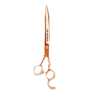 Copper Color Coated Grooming <b>Scissor</b> 7.5" Professional <b>Dog</b> Hair Cutting <b>Scissors</b> with Finger Rest Sharp and Durable Pet Grooming - Product Image 1