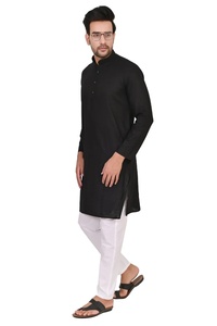 Kurta de algodón tradicional para hombre Kurta de algodón indio para hombre corto Kurta Casual de cintura media boda Kurta camisa - Product Image 2