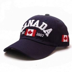 Gorras de Béisbol Bordadas en 3D con la Bandera de Canadá, Personalizadas, de 6 Paneles, de Poliéster/Algodón, de Calidad, al por Mayor para Fabricantes, Deportivas y Formales - Product Image 2