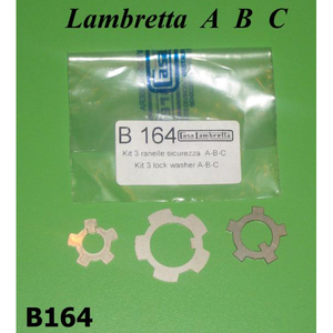 Tuercas de seguridad para motor Lambretta A + B + C + LC - Product Image 2