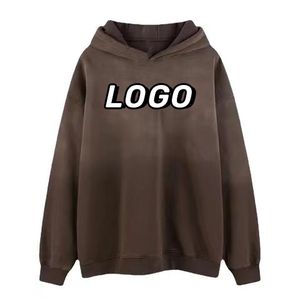Sweat à capuche élégant et lavé à l'acide pour hommes, style personnalisé, en coton mélangé pour l'hiver, nouveauté avec impression numérique du logo - Product Image 5