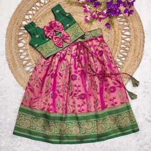 Nueva moda de otoño, ropa para niños de alta calidad, Georgette, bordado, cosido, ropa festiva para niños, vestidos transpirables Salwar Kameez - Product Image 4