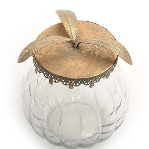 โถแก้วคริสตัลพร้อมฝาสีทองเหมาะสำหรับงานแต่งงานและใช้ในบ้านอย่างมีสไตล์ - Product Image 6