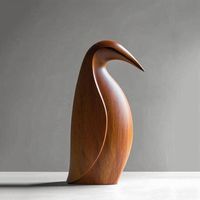 Sculpture de table en bois moderne de luxe, artisanale haut de gamme, centre de table artistique pour la décoration intérieure, personnalisable pour salle à manger