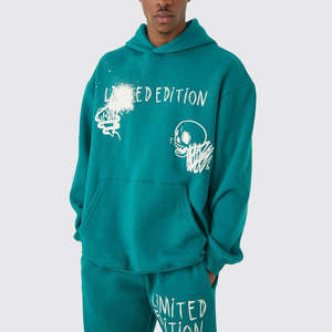 เสื้อวอร์มลำลองซักกรดแบบสวมหัวสีกำหนดเองได้ - Product Image 5